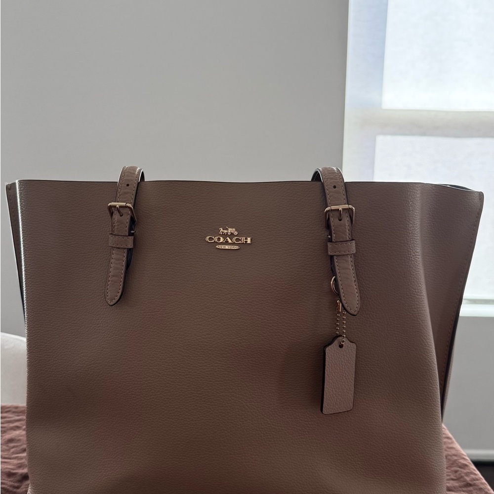 Coach Tan Leather Millie Tote Bag